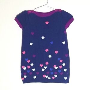 Old Navy Heart Sweater Knit Dress 3-6m